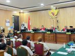 Suaaana sidang di Pengadilan Tipikor pada PN Ternate