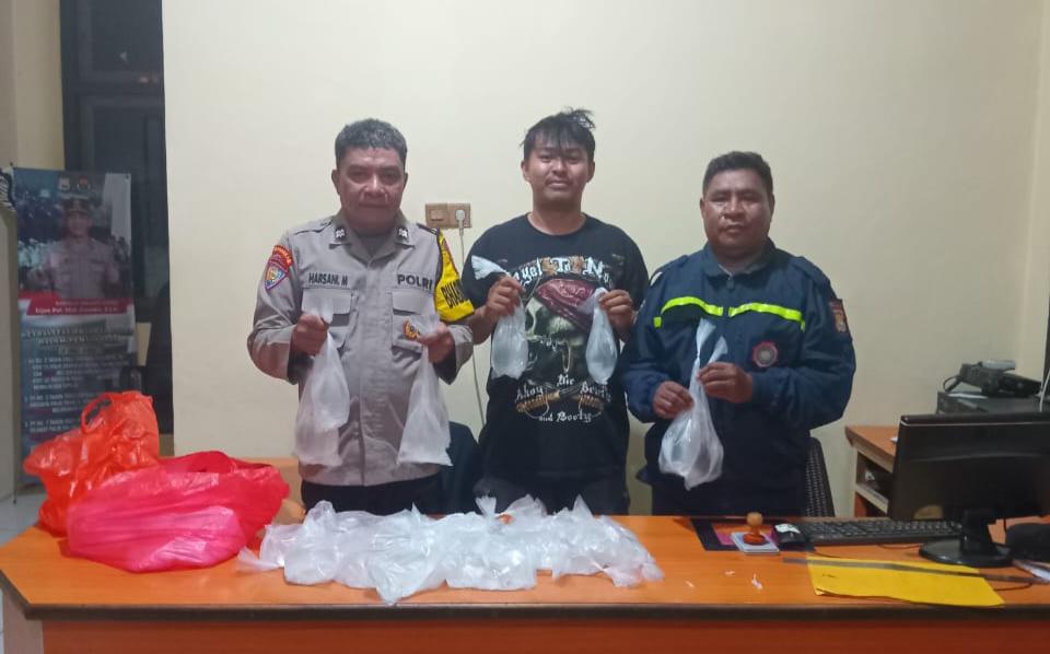 Barang Bukti Miras yang diamankan anggota Polsek Ternate Selatan